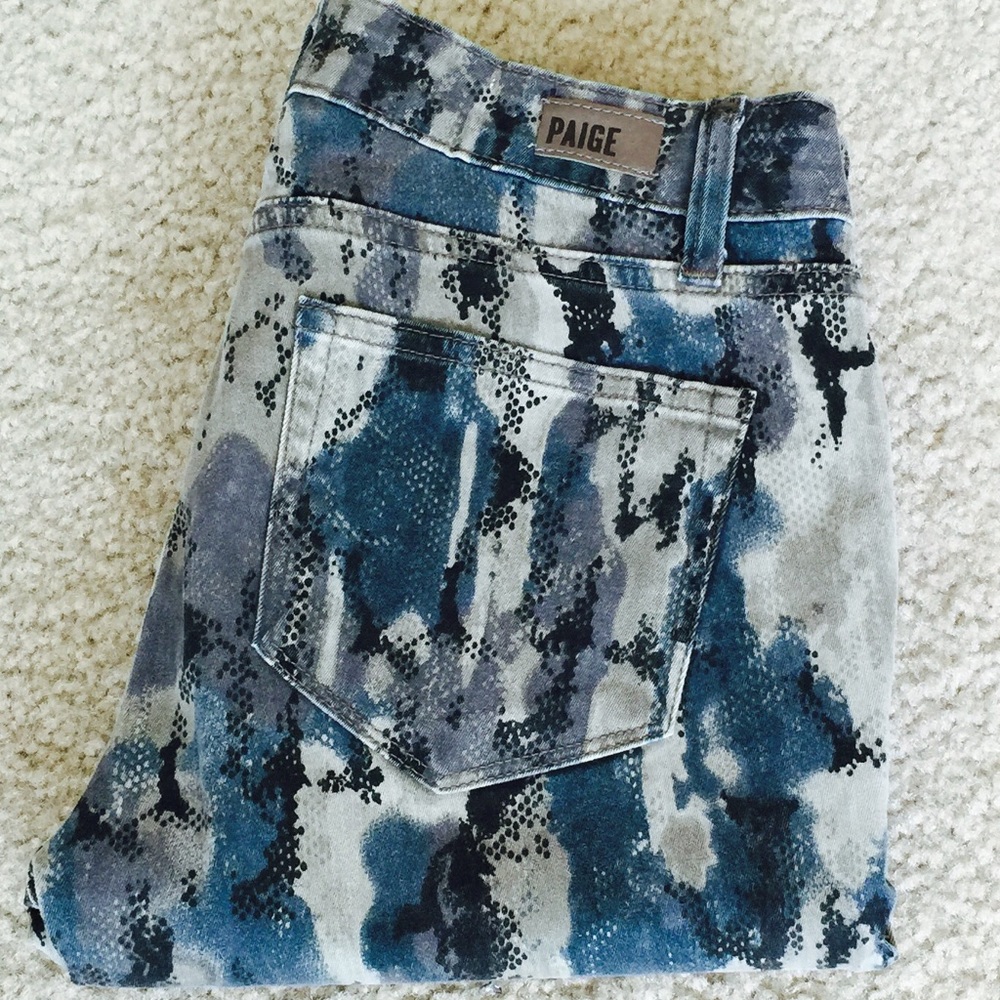 Paige camo skinny jeans